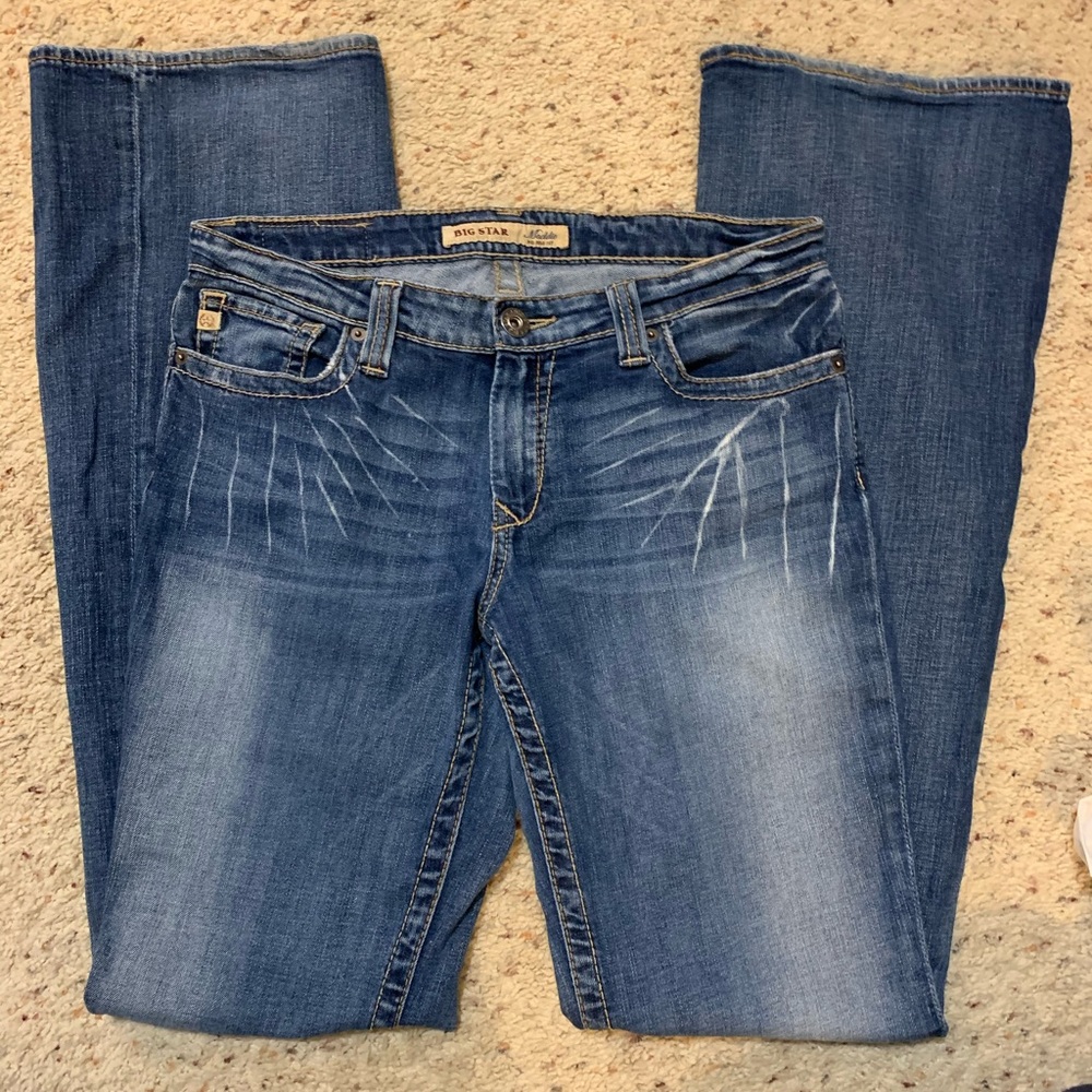 Big Star Maddie Mid Rise Jeans - Sz 30 extra long